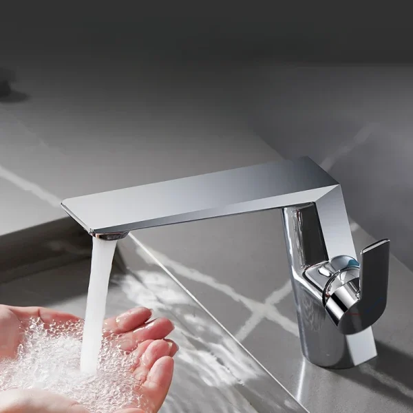 Single Holder Single Hole Zinc Alloy Basin Faucet for Bathroom Luxury Washbasin Tap Hot Cold Sink Faucet With Hose - Image 5