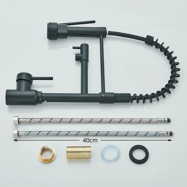 Pull Down Spring Kitchen Faucet Single Lever Hot Cold Mixer Water For Kitchen Sink Dual Spout Nozzle Faucets Crane - Image 6