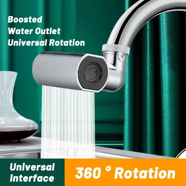 Small Flying Rain Faucet Kitchen Vegetable Washing Shower Faucet Four-speed Rotating Dishwashing Spout Faucet Waterfall Aerator